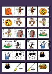 English Worksheet: HALLOWEEN DOMINO PART 1