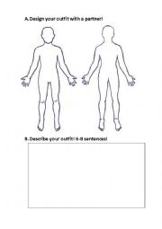 English Worksheet: Desinging an Outfit