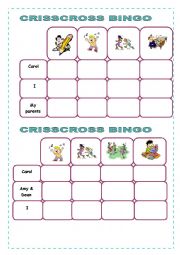 CRISSCROSS BINGO