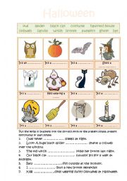 English Worksheet: Halloween