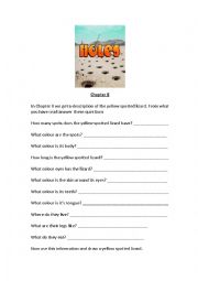 English Worksheet: Chapter 8 - holes