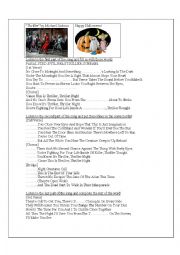 English Worksheet: Thriller by M.Jackson