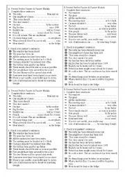 English Worksheet: Passive Pairwork (modals and Present Perfect)