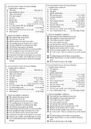 Passive Pairwork (modals and Present Perfect)