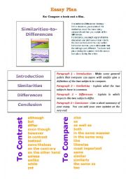 English Worksheet: Essay plan