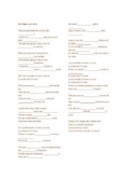 English Worksheet: Song activity - Jason Mraz