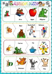 Alphabet puzzle - PART 1 -editable