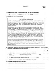 English Worksheet: Extension Reading (Part 4)