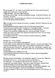 English Worksheet: A CHRISTMAS CAROL