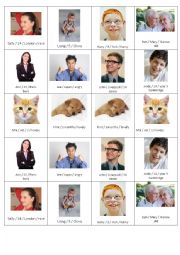 English Worksheet: Talking about people (and animals)