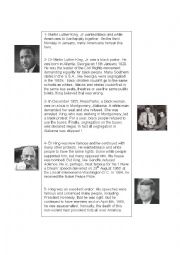 English Worksheet: Martin Luther King
