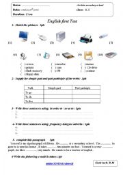 1st year test