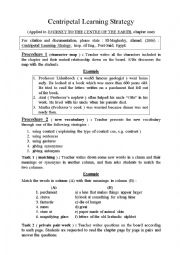 English Worksheet: centripetal Learning Strategy