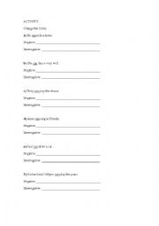 English Worksheet: Activity - can - modal verb