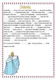 English Worksheet: Cinderella