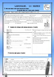 English Worksheet: test