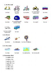 English Worksheet: Transportation vocabulary