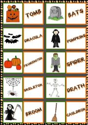 English Worksheet: Halloween - dominoes (2)