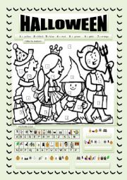 English Worksheet: halloween