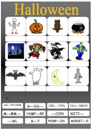 English Worksheet: HALLOWEEN 