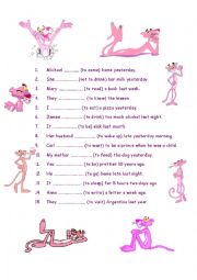 English Worksheet: PAST SIMPLE 