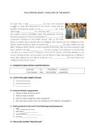 English Worksheet: Employee of the Month