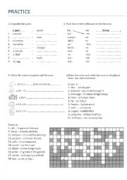 English Worksheet: Plural