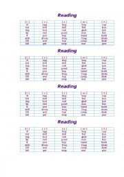 English Worksheet: reading