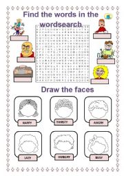 English Worksheet: feelings