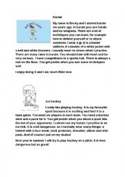English Worksheet: Sports