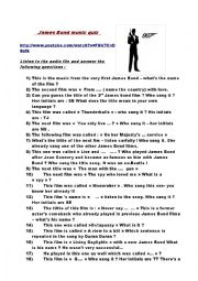 English Worksheet: James Bond 