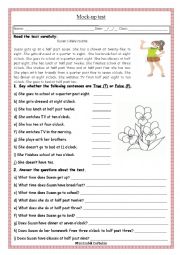 English Worksheet: present simple