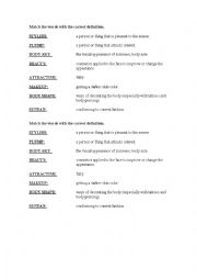 English Worksheet: vocabulary