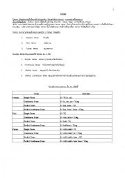 English Worksheet: tense