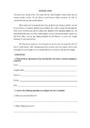 English Worksheet: Batman