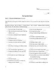 English Worksheet: Sherlock Homes -- The Speckled Band