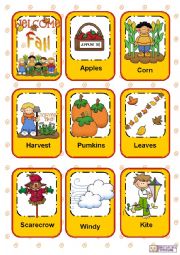 Seasons Flashcards - Part 1 - Fall / Autumn