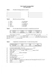 Vocabulary Worksheet