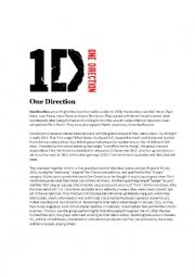 English Worksheet: One Direction