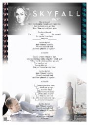 English Worksheet: Adele - Skyfall