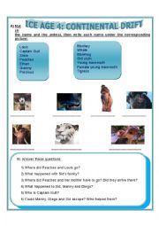 English Worksheet: ICE AGE 4