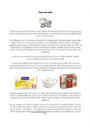 English Worksheet: Tea