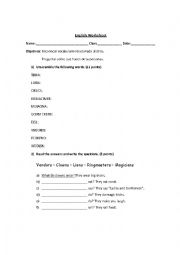 English Worksheet: present simple worksheet