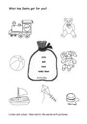 English Worksheet: Easy Toys Worksheet