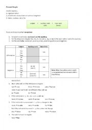 English Worksheet: Present Simple