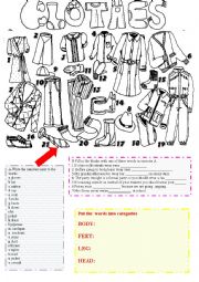 English Worksheet: CLOTHES