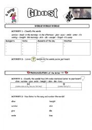 English Worksheet: Skip the use - ghost (song)