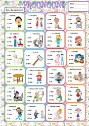 English Worksheet: Pronouns