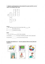 Simple Past Puzzle