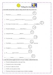 Telling the Time and Simple Present